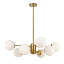 Blundell Frosted Glass 8 Light Pendant